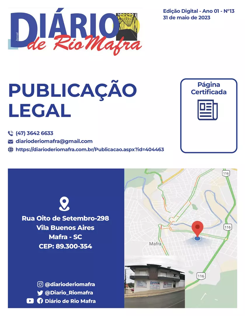 Publicação Legal N° 13